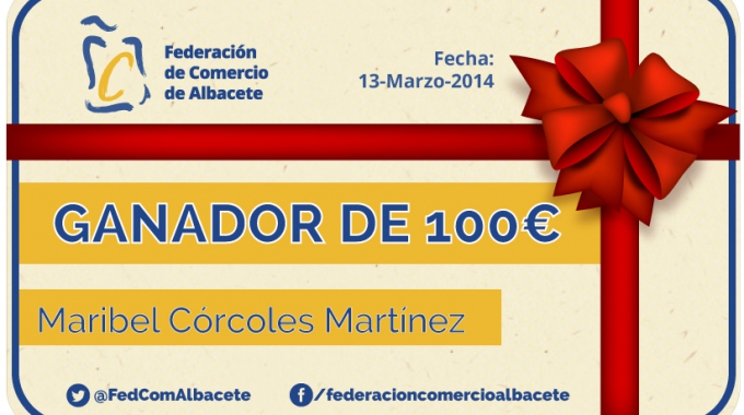 Ganador 100€ | Federación de Comercio de Albacete
